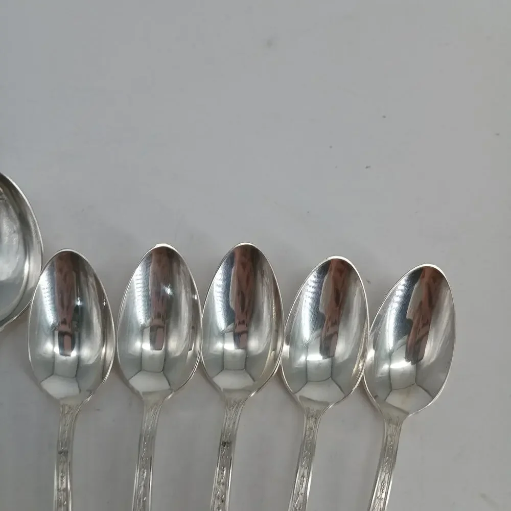 8X SS ROGERS Extra Plate SilverPlate CHALFONTE Soup Spoons Demitasse Flatware